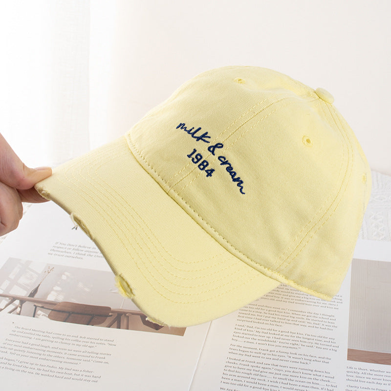 Wholesale Baseball Cap Simple Face Shown Small Wide-brimmed Soft-top Hat